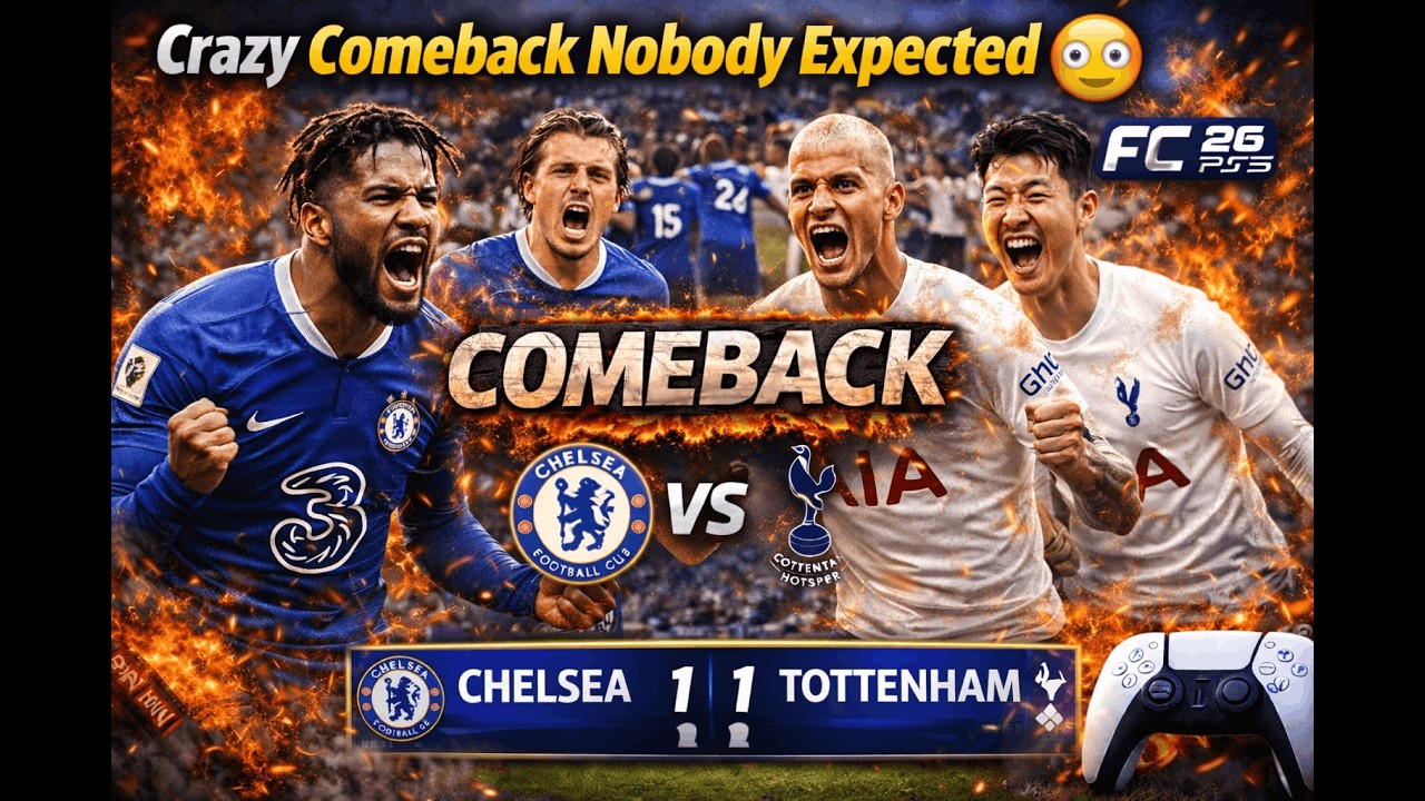 Crazy Comeback Nobody Expected 😳 | FC 26 PS5 Chelsea vs Tottenham