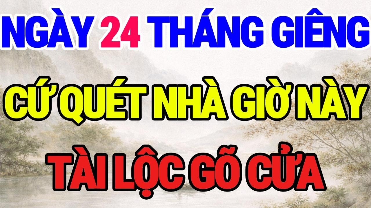 Ngày 24 THÁNG giêng , quét nhà SAI GIỜ MẤT HẾT TÀI LỘC! 90% NHIỀU GIA ĐÌNH KHÔNG BIẾT ĐIỀU NÀY