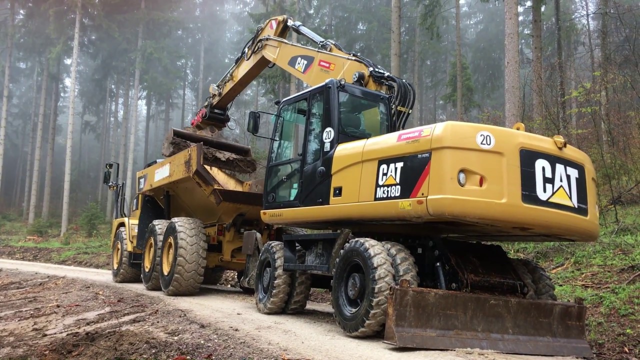 Cat M318D #wheel #excavator