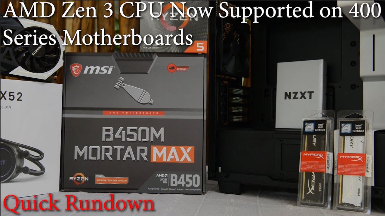 B450 & X470 motherboards now support AMD 4000 series Zen 3 CPUs - Quick rundown