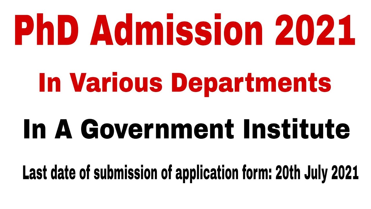 PhD Programme 2021 | PhD Admission 2021 | PhD Notification 2021 | Dr. Satyendra Tripathi
