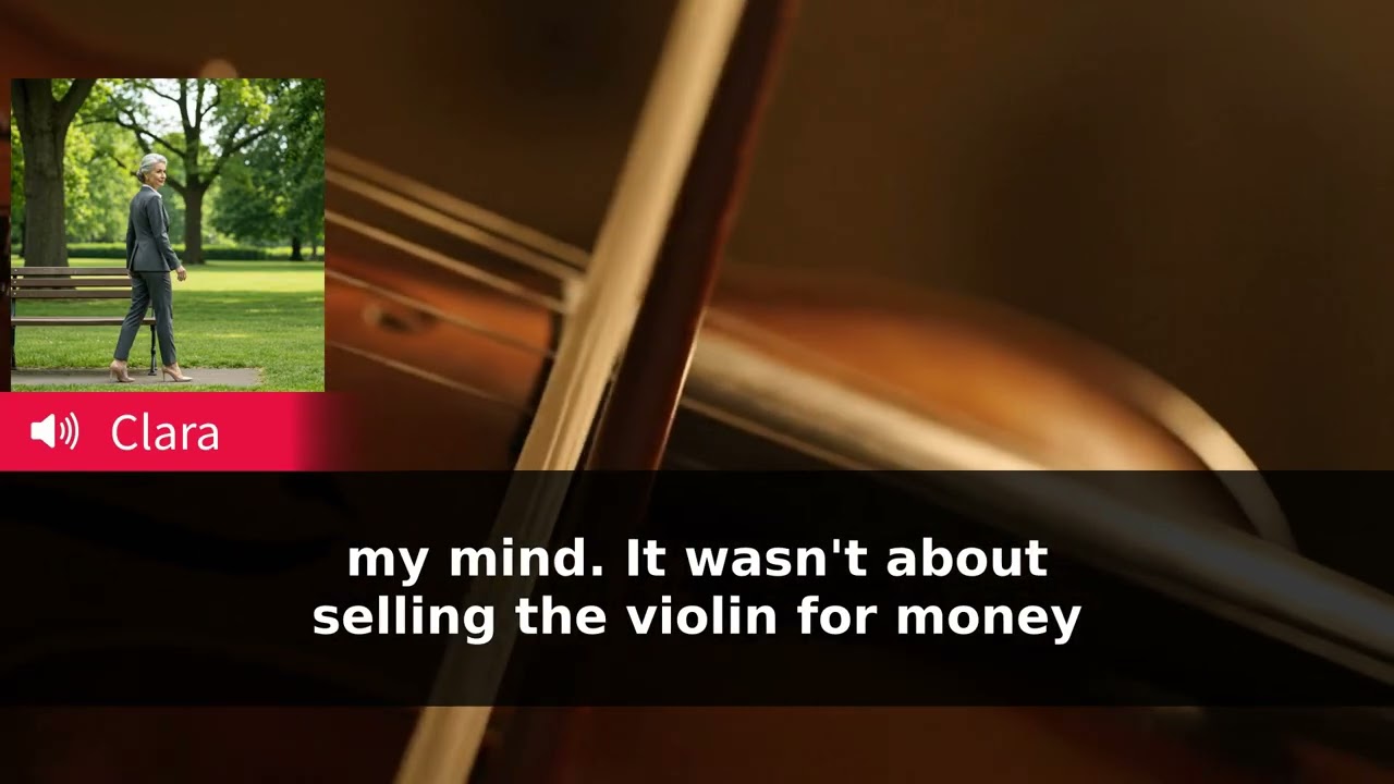 Who left the violin for the street kid?