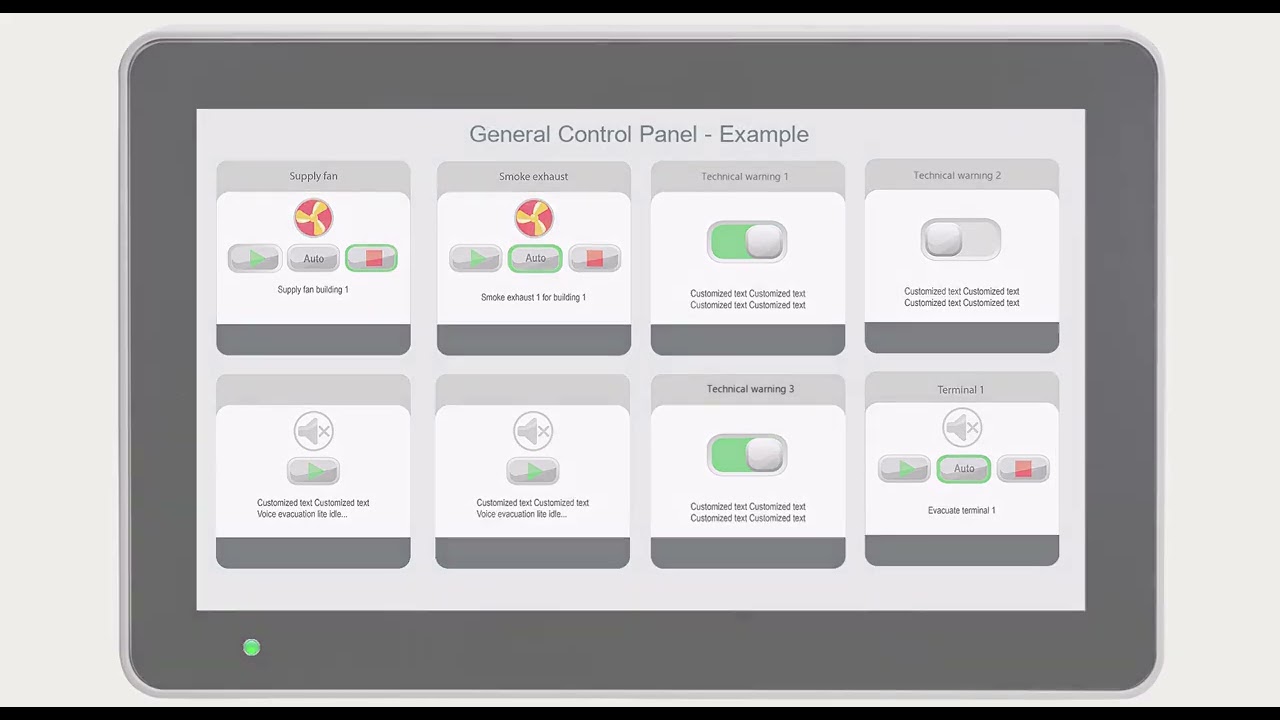 Display unit 5054 - General Control Panel | Panasonic