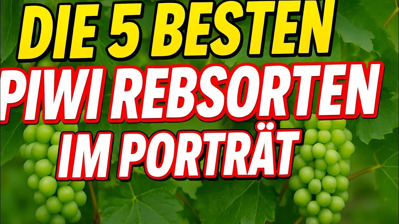 Weinreben pflanzen | Die 5 besten PIWI Rebsorten f&uuml;r deinen Garten! 🍇
