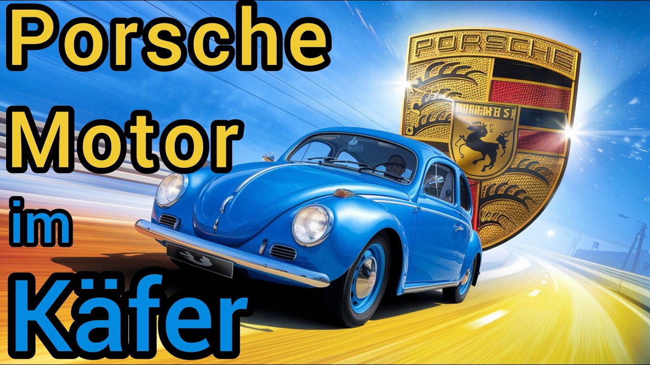Porsche 356 Motor im Käfer - Motorbleche anpassen