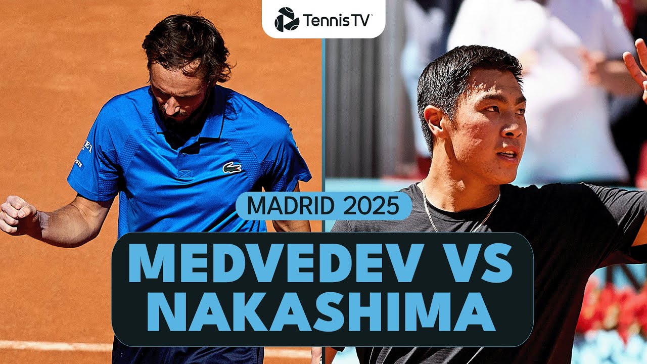 Daniil Medvedev vs Brandon Nakashima Highlights | Madrid 2025