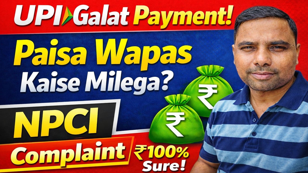 Wrong money transfer through UPI? How to complain to NPCI 2026 | How to get the money back