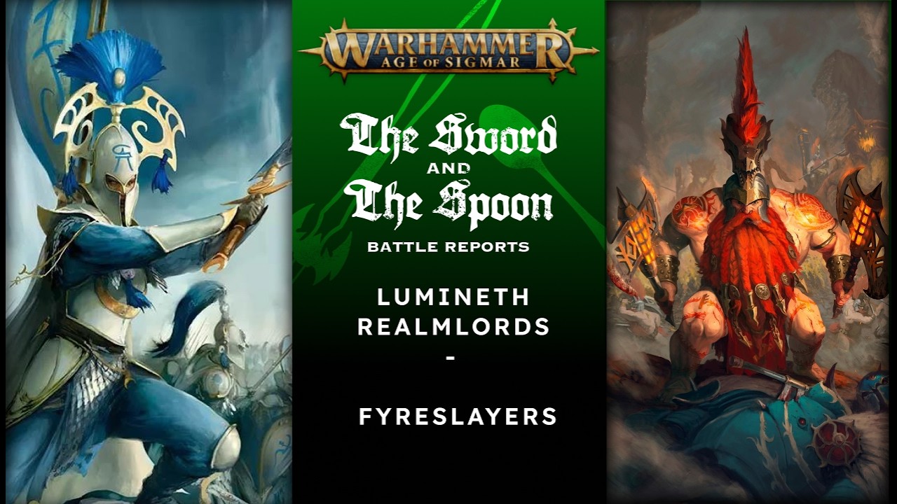 Lumineth Realmlords v Fyreslayers #games #ageofsigmar #newaos #ageofsigmar #battlereport