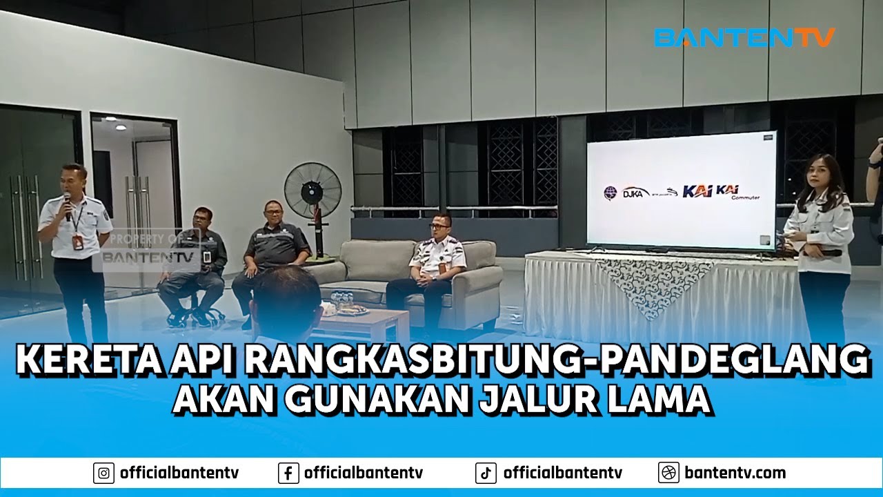 KERETA API RANGKASBITUNG PANDEGLANG GUNAKAN JALUR LAMA
