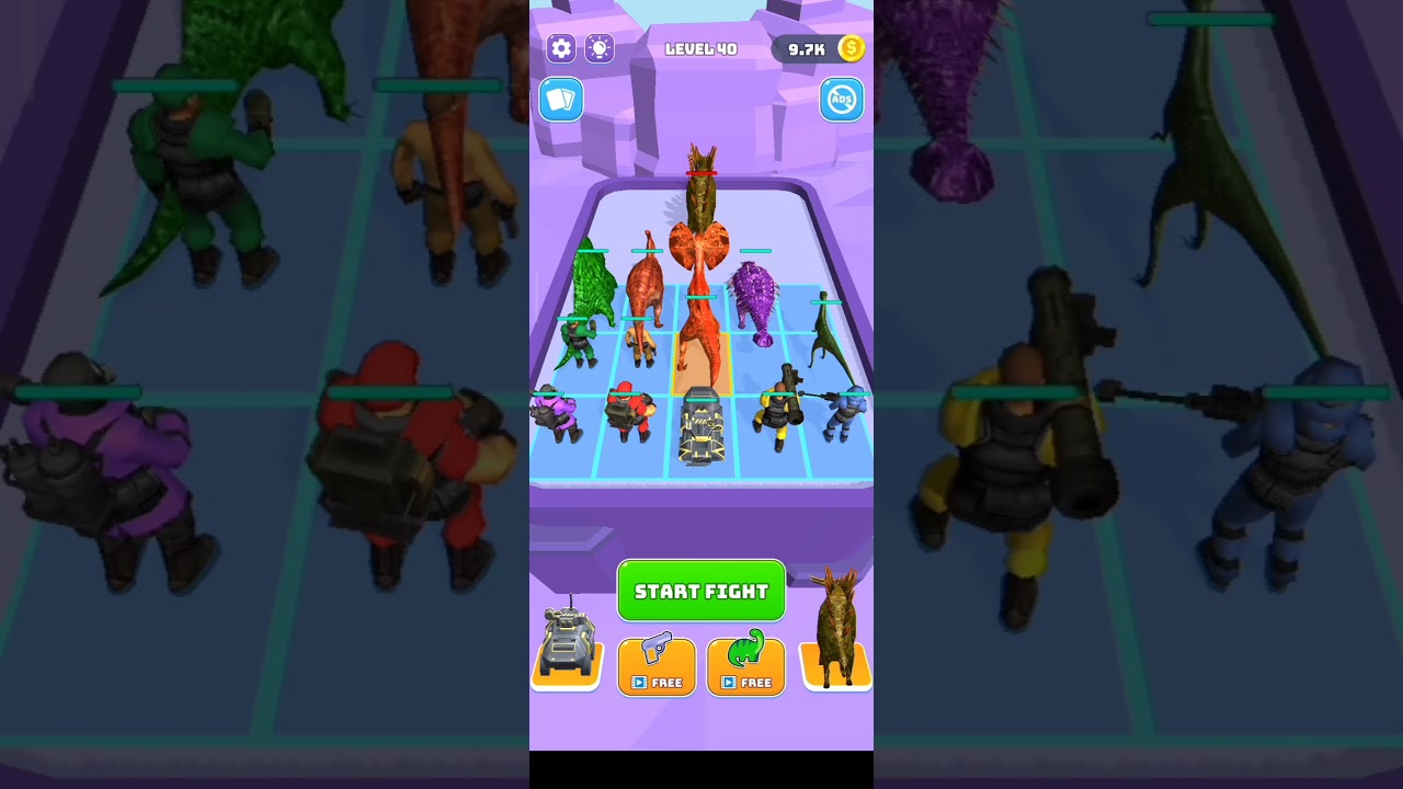 Merge dinosaur Level-40 Android mobile game