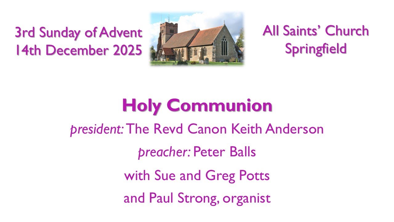 3rd Sunday of Advent – 14 December 2025