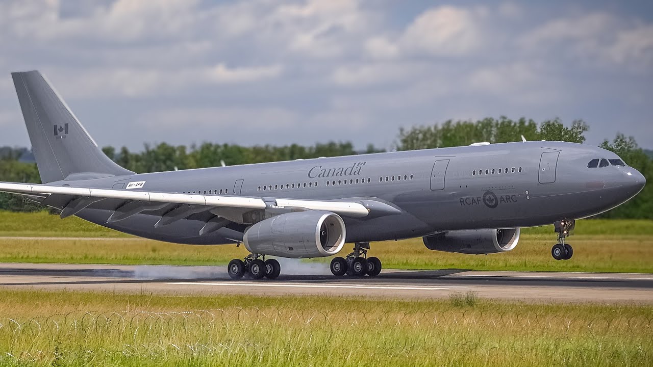 NEW PAINTED!  Royal Candadian Air Force RCAF Airbus CC-330 at Basel Airport (EuroAirport)