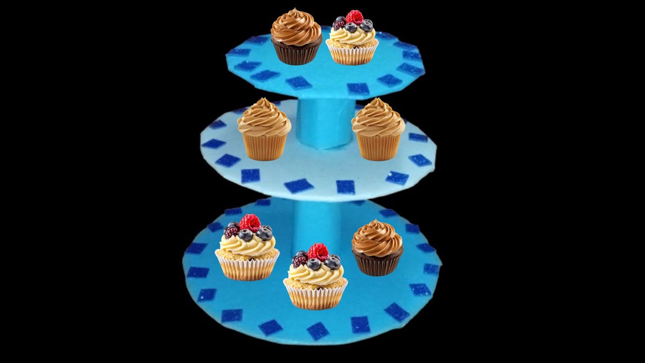 Cupcake Stand Made with Cakeboard