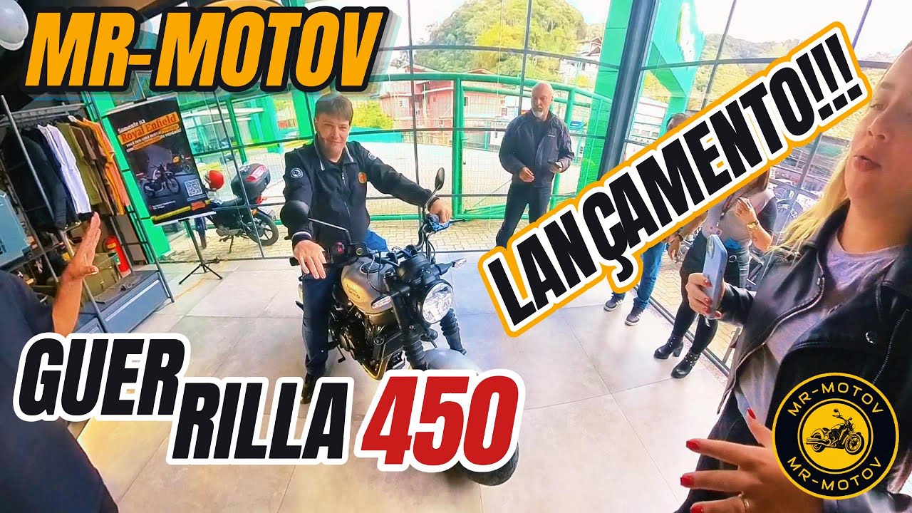Laçamento Royal Enfield Guerrilla 450!!! #mrmotov