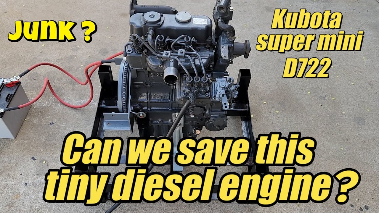 S5 E13.We try to save a Kubota D722 diesel engine from the scrap yard