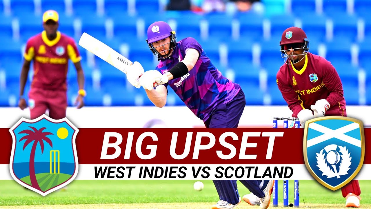 Big Upset In T20 World Cup Match West Indies Vs Scotland Highlights