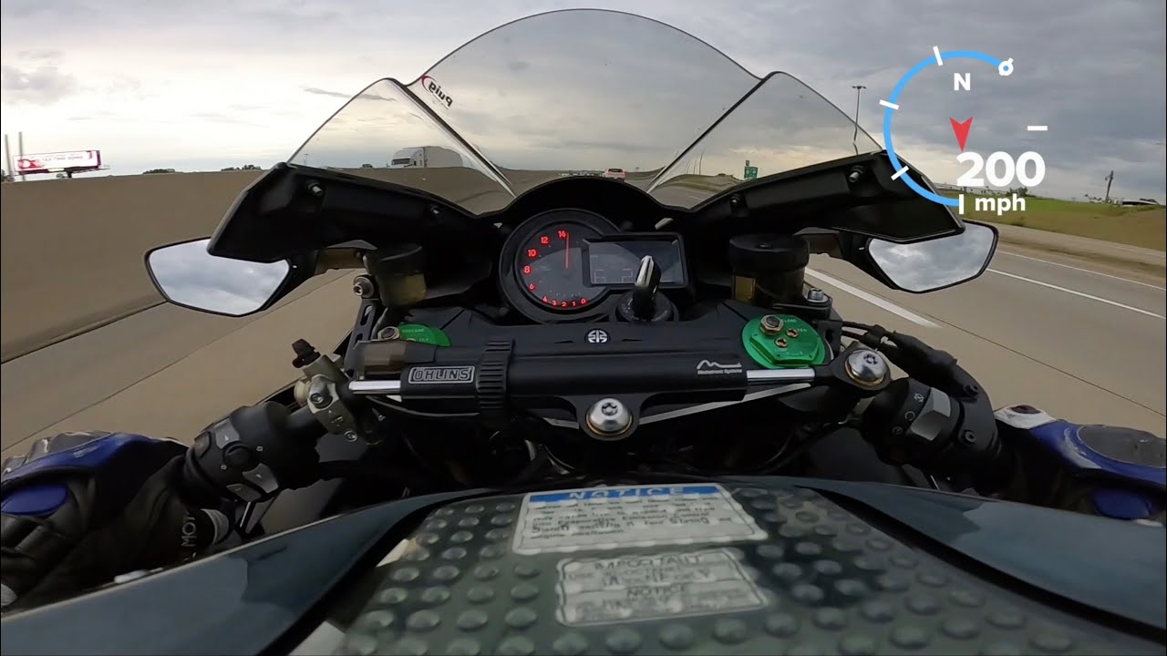 Kawasaki Ninja H2 Максимальная скорость 200 миль/ч / 322 км/ч (подтверждено GPS)