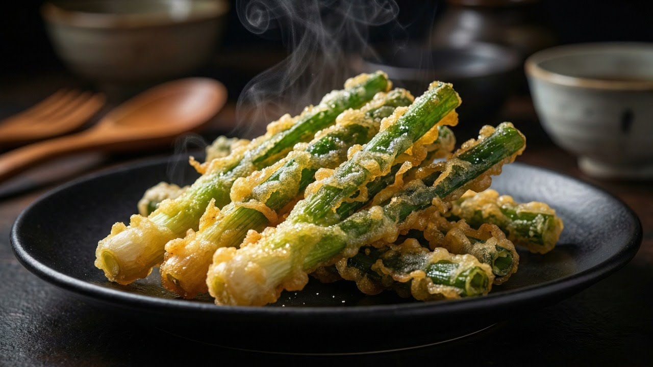 【Just Fry】 Crispy Japanese Green Onion Tempura