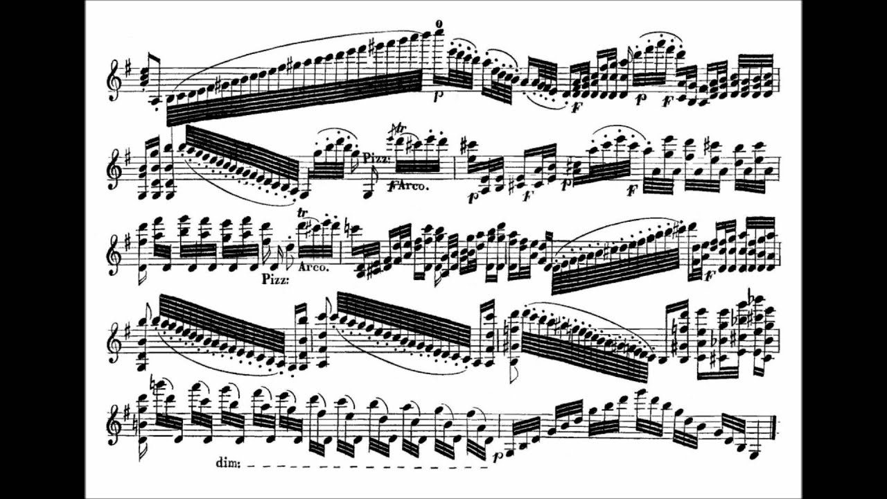 Paganini, Niccolò  Nel cor più non mi sento for violin