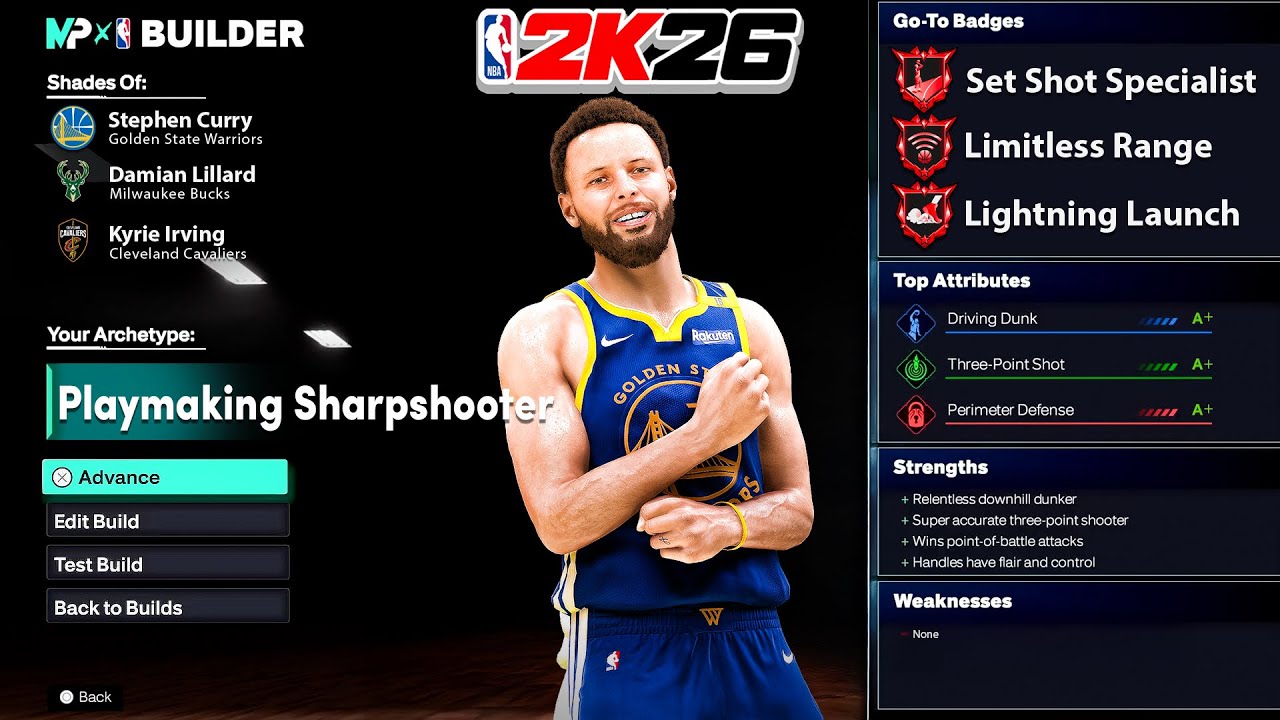This PLAYSHARP BUILD is LETHAL on NBA2K26! BEST GUARD BUILD 2K26