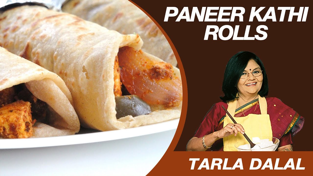 Paneer Tikka Kathi Roll Snack Recipe by Masterchef Tarla Dalal