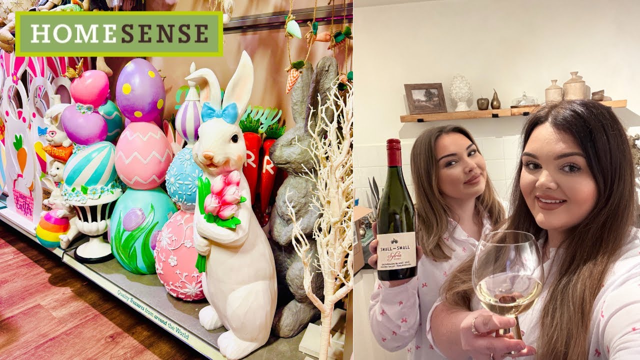HOMESENSE new in spring & easter 2025 🐣 wine tasting at home with naked wines / galentines night 🍷