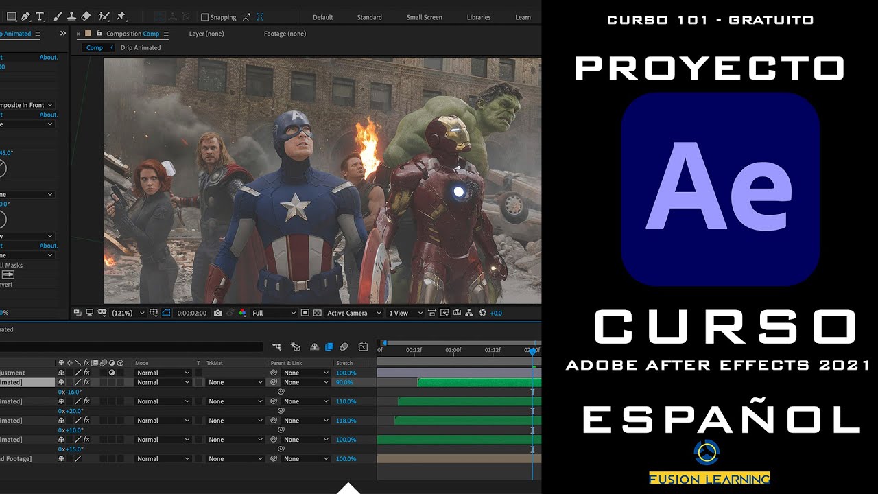 CURSO DE ADOBE AFTER EFFECTS CC 2021 EN ESPAÑOL #02 - NUEVO PROYECTO Y PREFERENCIAS