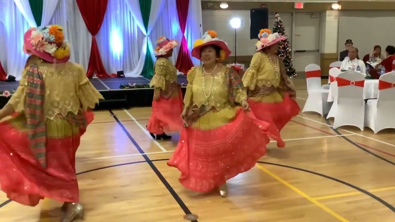 Pearl of the Orient dance troupe performed “Pandango Santa Clara” at YOSC Christmas party Dec 2/23
