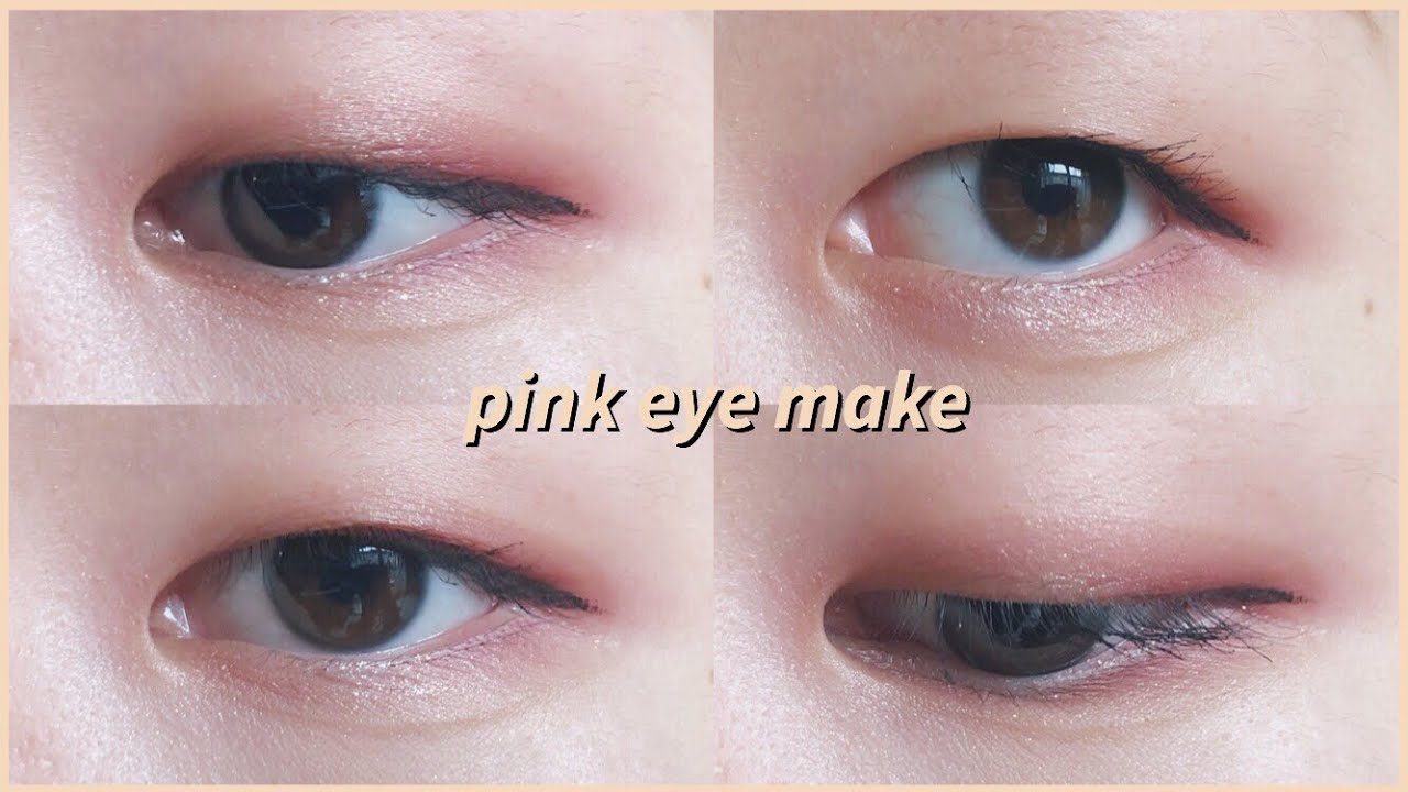 (一重)韓国ピンクアイメイク/korean pink eye make
