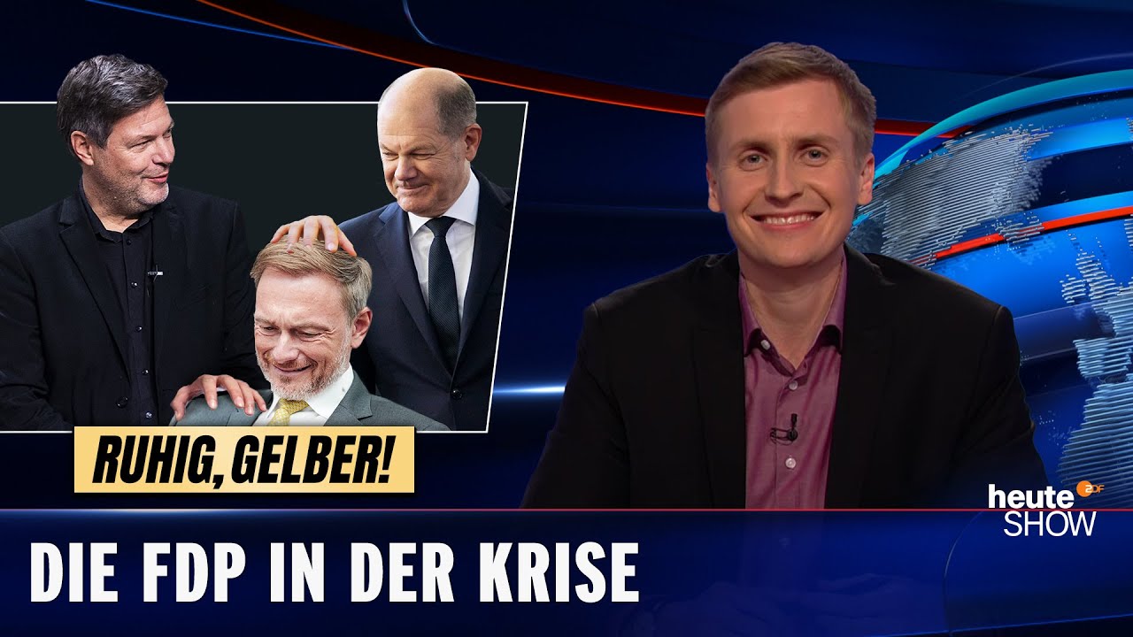 Wie reagiert die FDP auf ihre vierte Wahlschlappe in Folge? | heute-show vom 14.10.2022