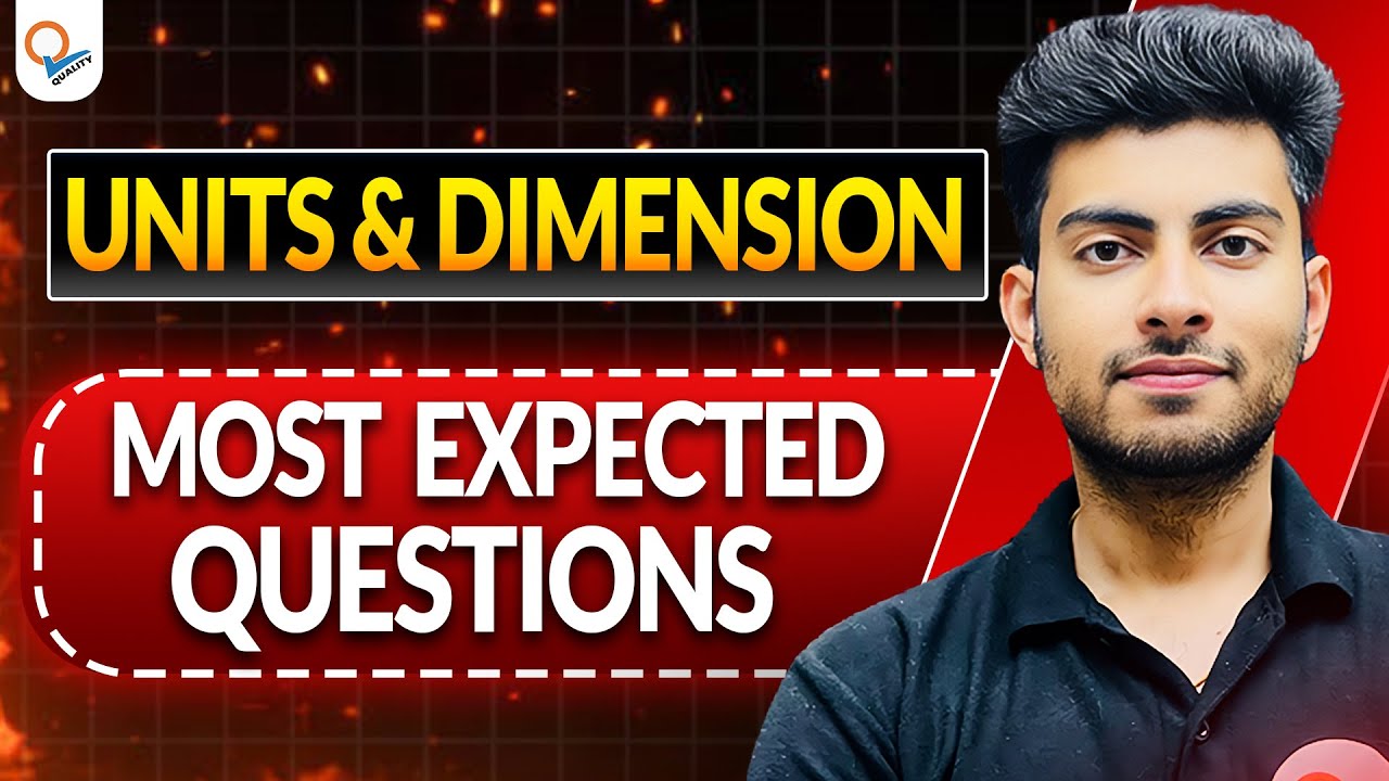 Units & dimension: Most important questions NEET | by Aayush Sir | NEET EXTREME