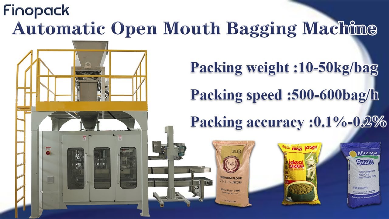 Automatic Open Mouth Bagging Machine For Granule-Finopack