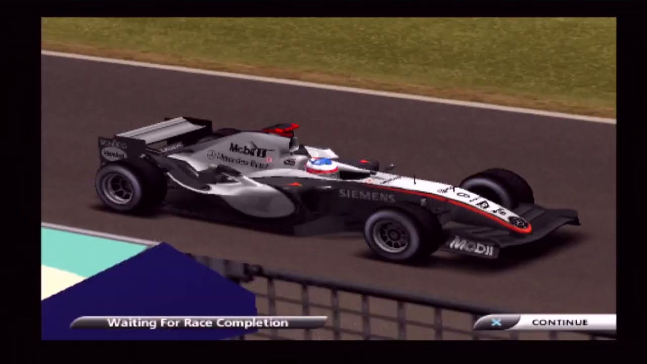 Playstation 2"de / F1 - 2005 Oyun Keyfi ( Mclaren - Raikonen / Silverstone )