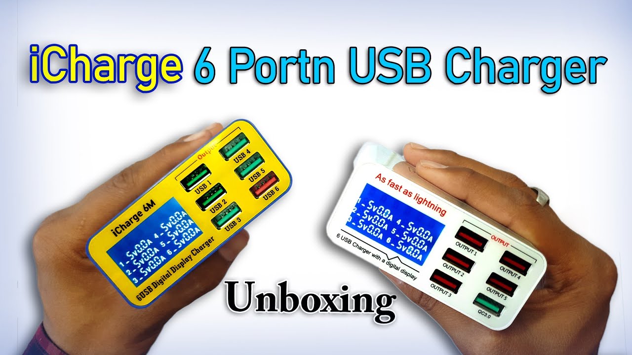 MECHANIC icharge 6M QC 3.0 USB Smart Charge Support Fastcharging With LCD Display#unboxing #fdmobile