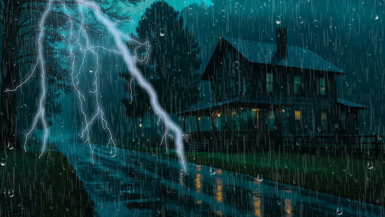 🌧️ Rain Sounds For Sleeping ~ Soothing Rain & Gentle Thunder To Fall Asleep Fast & Overcome Insomnia