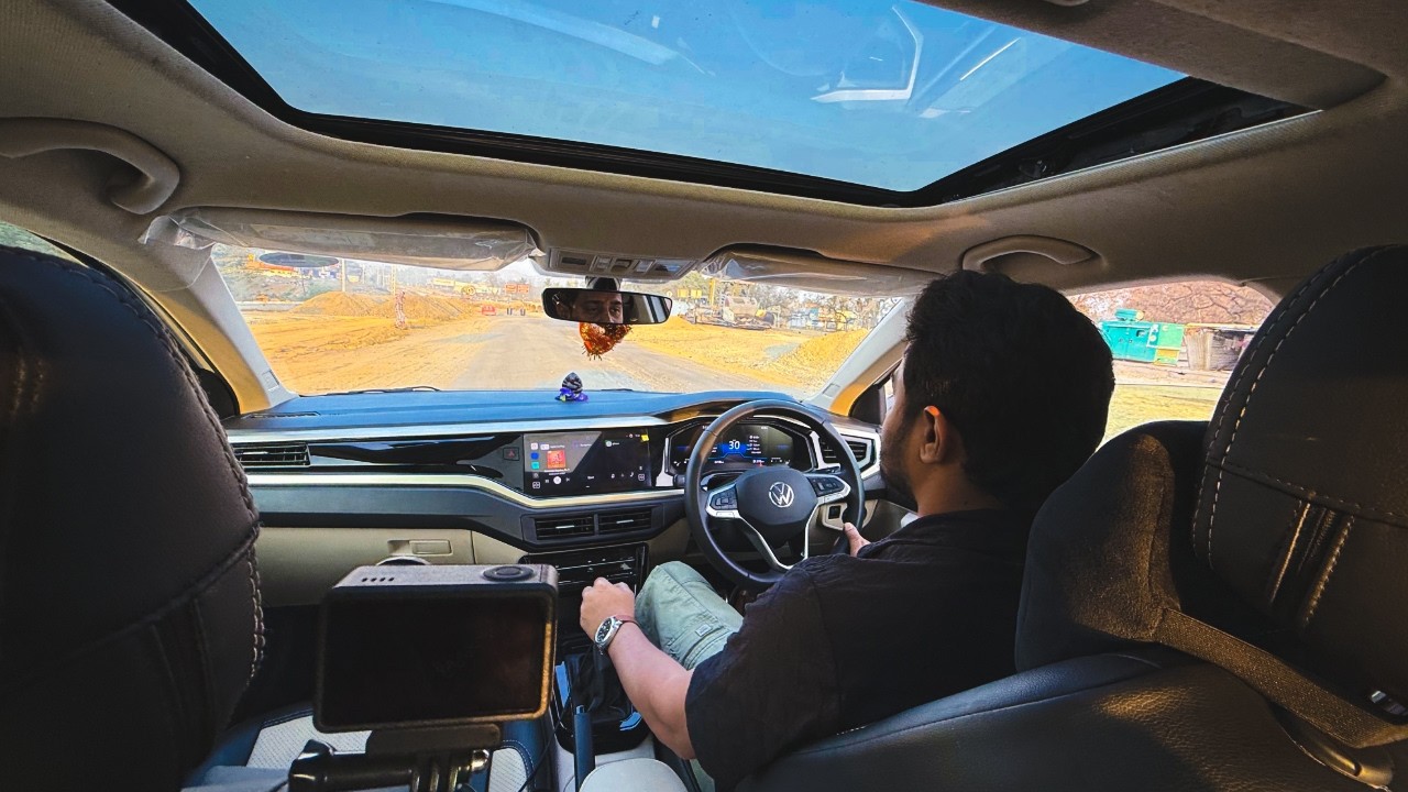 Поездка по улицам ГАНГАВАТИ на моей Virtus 🚗 | Хоспет, Карнатака