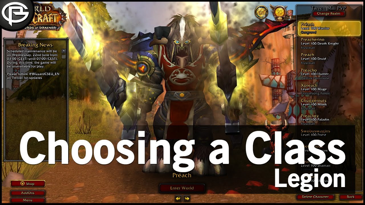 Choosing a Raid Class for Legion: The Basics