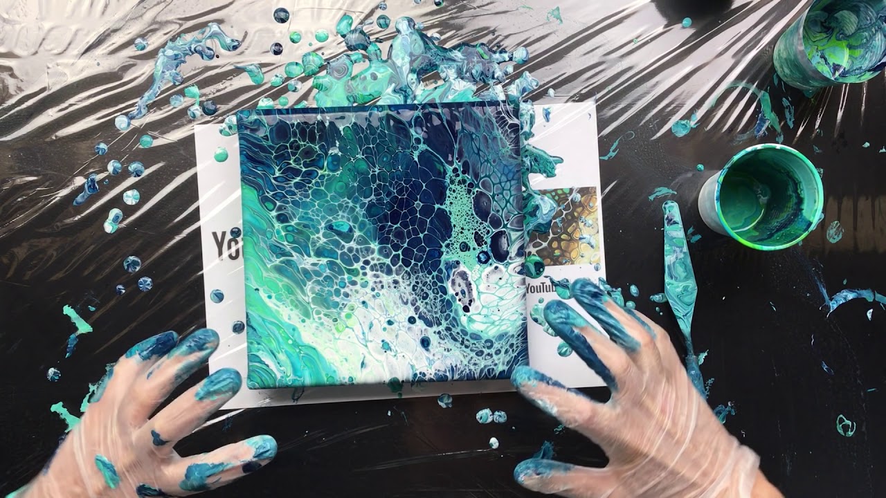 ( 627 ) Acrylic pouring cells exploding