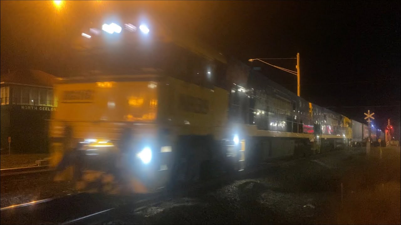 Up 1PM5 Pacific National freight with NR39 and NR61 at North Geelong heading to Melbourne 6/9/2023