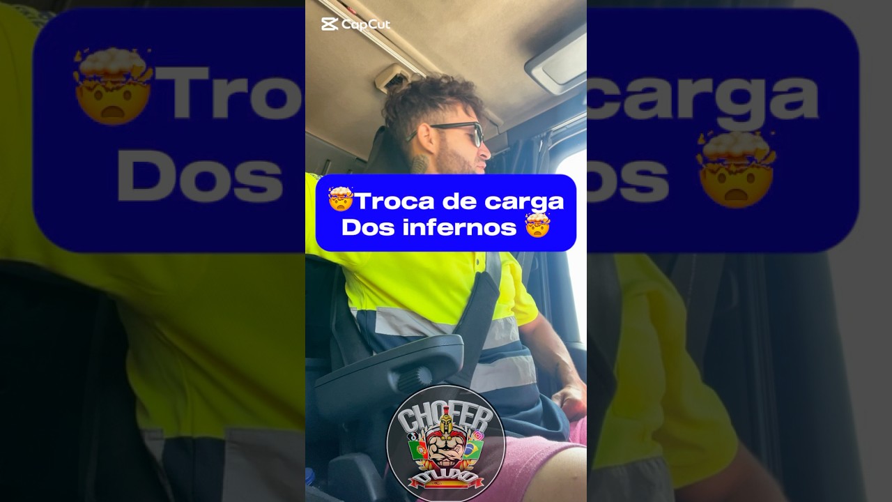 😡Vida de um Caminhoneiro cegonheiro na Espanha #caminhao #problemanacarga #choferdluxo 🫨
