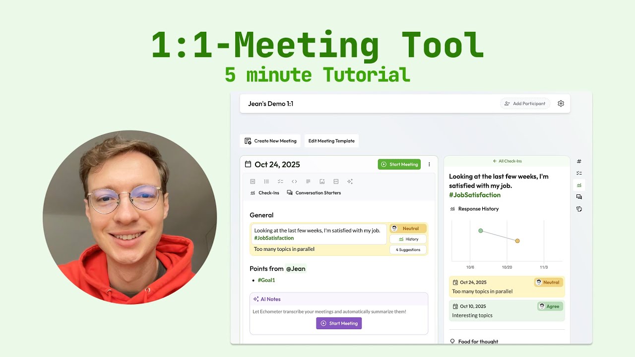 Echometer 1-on-1 Meeting Software - Introduction in 5 minutes