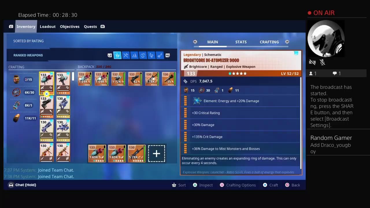 STW Crafting weapons for people