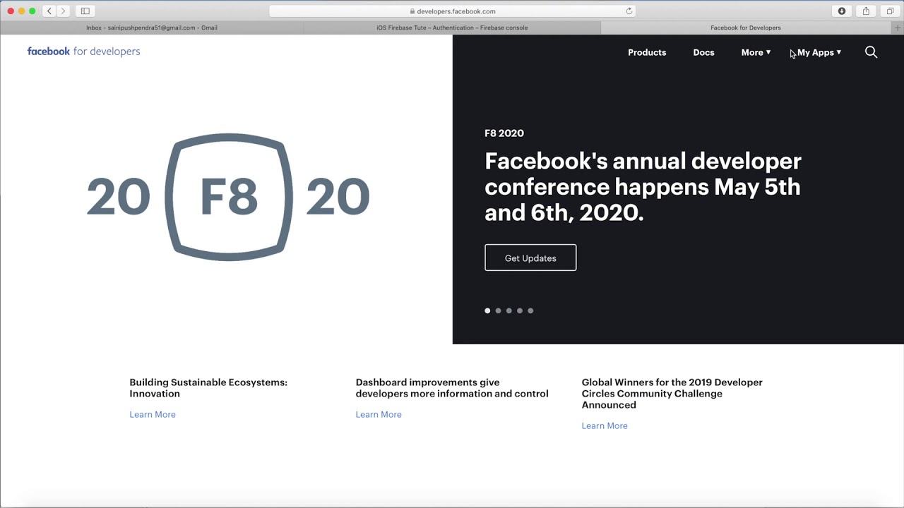 Facebook login in iOS using firebase Swift 5