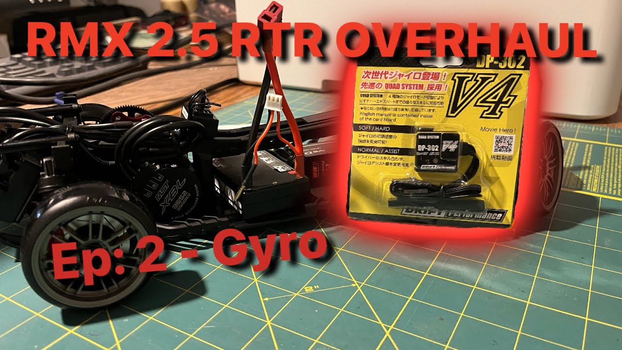 RMX 2.5 RTR Build Series- Ep: 2 - Yokomo V4 Gyro Install