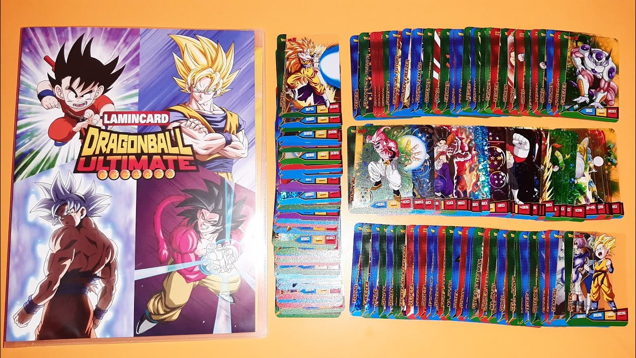 Ordino e metto nell'album le Lamincards di Dragon Ball Ultimate  (Album quasi completo)