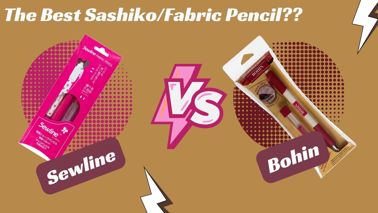 SEWLINE vs. BOHIN Mechanical Chalk Pencils For Sashiko! Made in Japan!