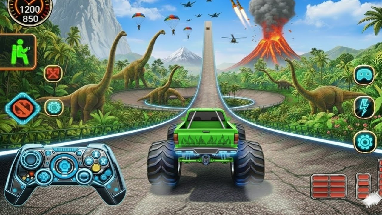 Monster Truck Impossible Mega Ramp – Ultimate GT Racing & Crazy Car Stunts | Android Gameplay