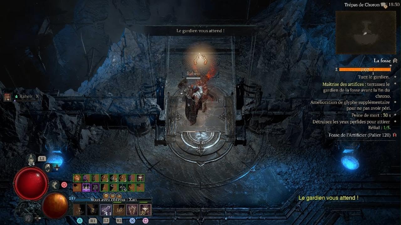 Diablo IV_Barb fosse 120 dernier combat de la saison
