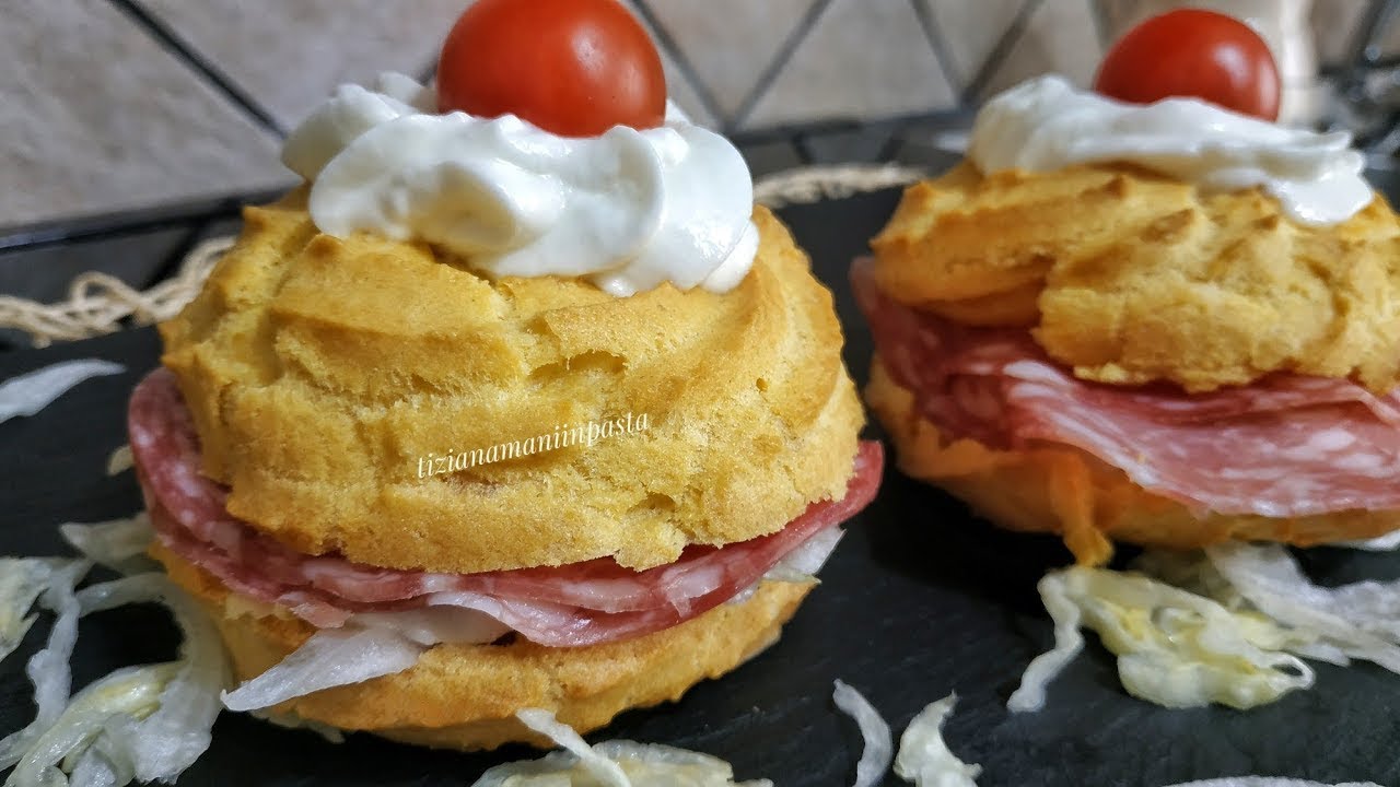 ZEPPOLE SALATE DI SAN GIUSEPPE - CON MAIONESE FATTA IN CASA SENZA UOVA