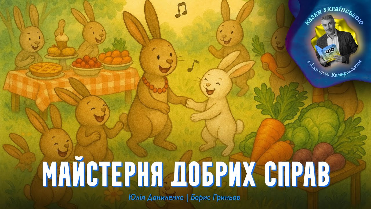 Майстерня добрих справ – Юлія Даниленко, Борис Гриньов | Казки українською з доктором Комаровським